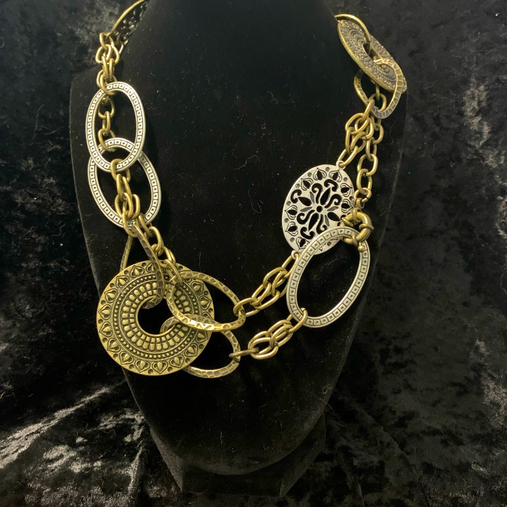 An Interesting Metal Statement Necklace